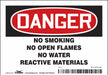 Safety Sign 3.5in x 5in Vinyl