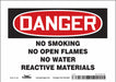 Safety Sign 5 in x 7 in Vinyl