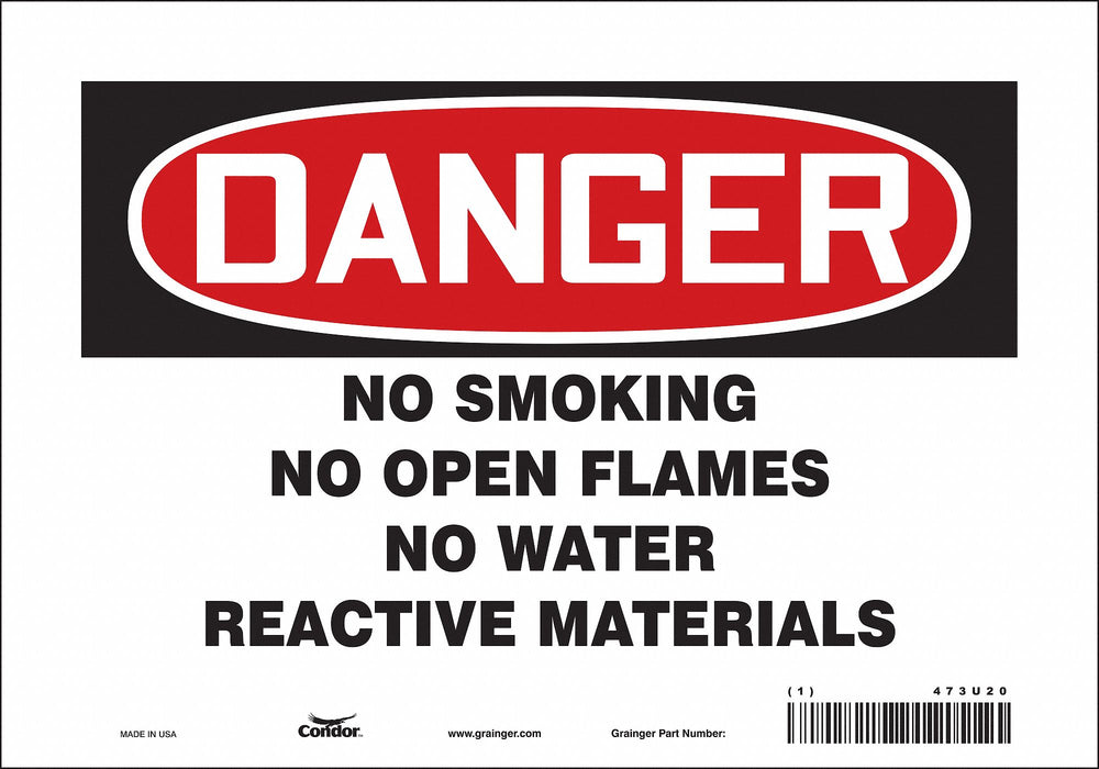 Safety Sign 7 in x 10 in Vinyl