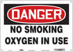 Safety Sign 10 inx14 in Polyethylene