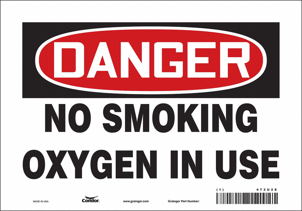 Safety Sign 7 inx10 in Vinyl