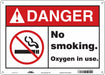Safety Sign 10 inx14 in Polyethylene