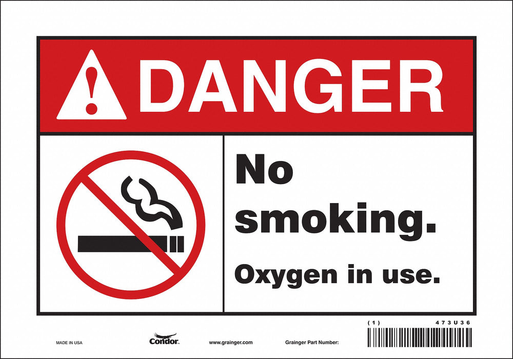 Safety Sign 7 inx10 in Vinyl