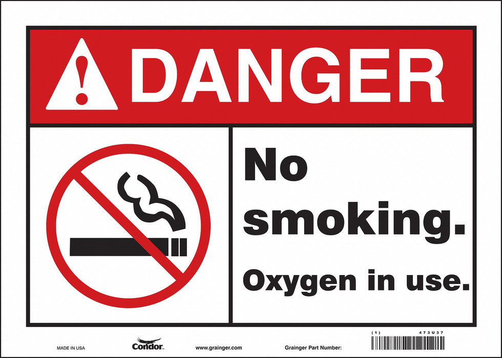 Safety Sign 10 inx14 in Vinyl