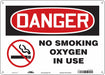 Safety Sign 10 in x 14 in Polyethylene