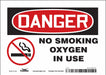 Safety Sign 5 in x 7 in Vinyl