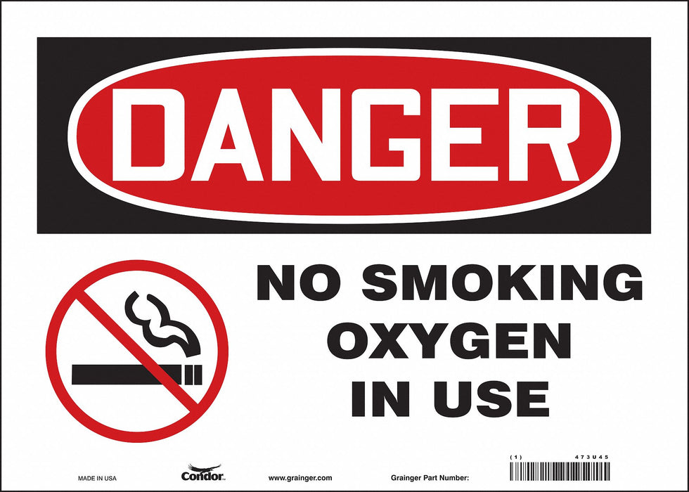 Safety Sign 10 in x 14 in Vinyl