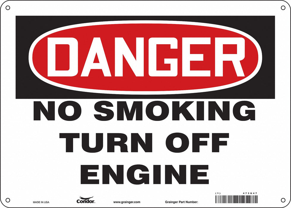 J8451 Safety Sign 10 inx14 in Aluminum