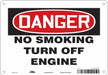 J8451 Safety Sign 7 in x 10 in Polyethylene