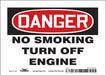 J8451 Safety Sign 5 in x 7 in Vinyl