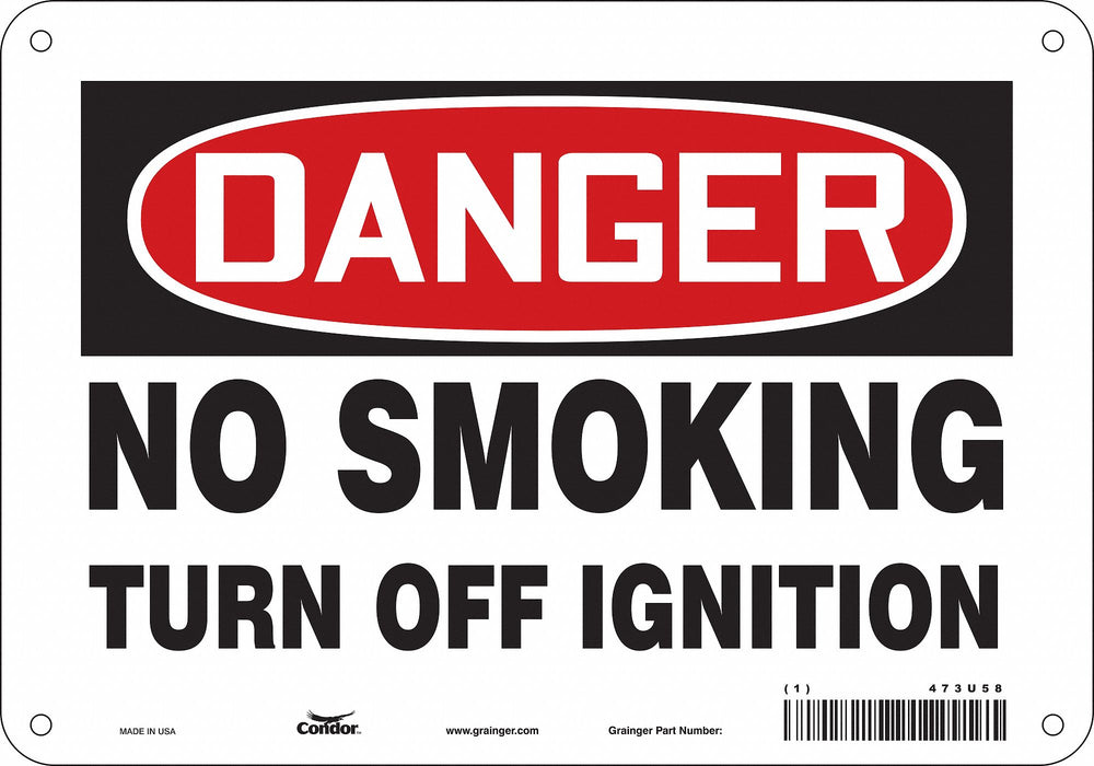 Safety Sign 7 in x 10 in Vinyl