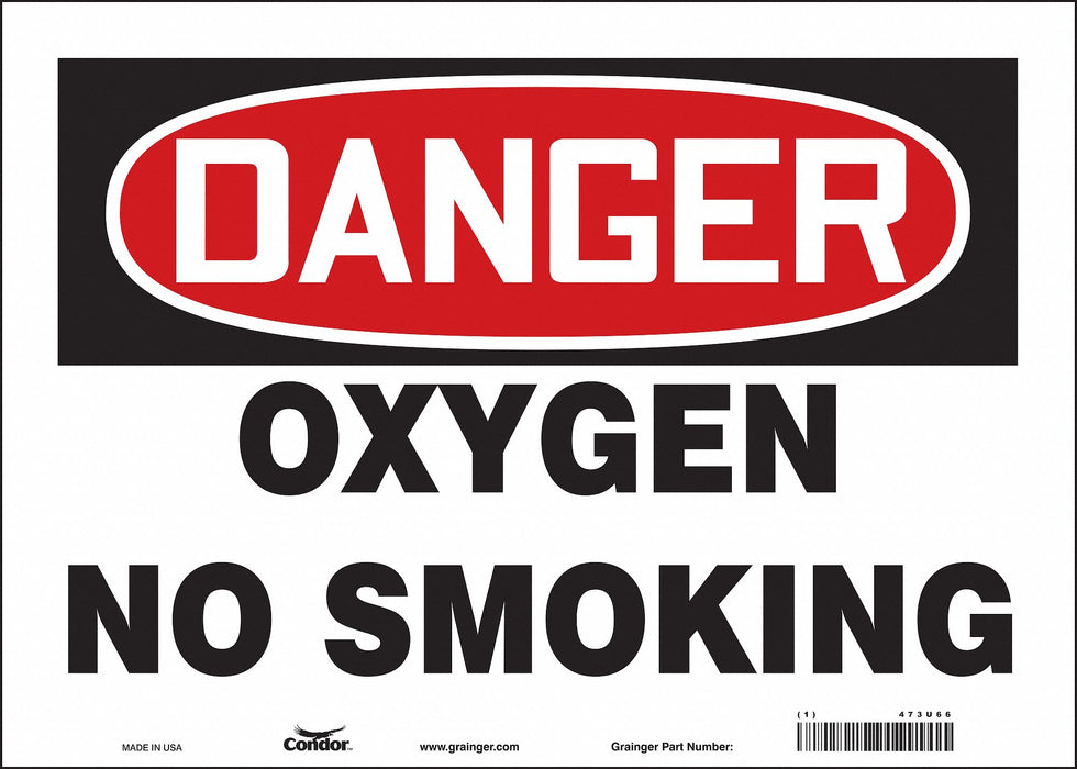 Safety Sign 10 in x 14 in Vinyl