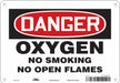 No Smoking Sign 7 in x 10 in Aluminum