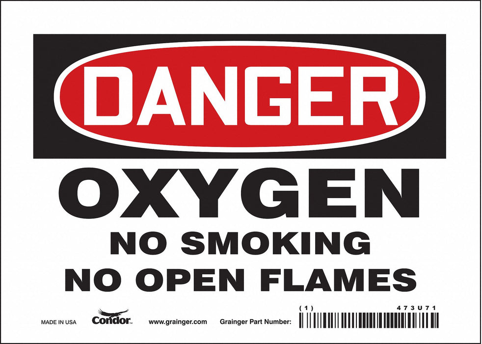 Safety Sign 5 inx7 in Vinyl