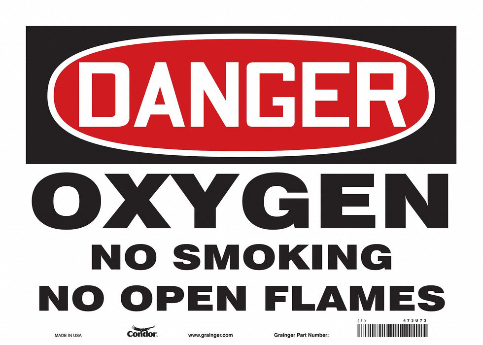 Safety Sign 10 inx14 in Vinyl
