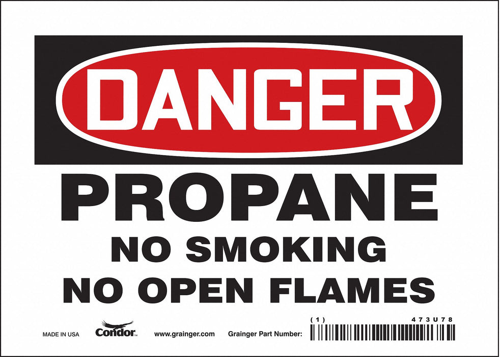 Safety Sign 5 inx7 in Vinyl