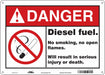 Safety Sign 10 in x 14 in Polyethylene