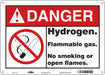 Safety Sign 10 in x 14 in Polyethylene