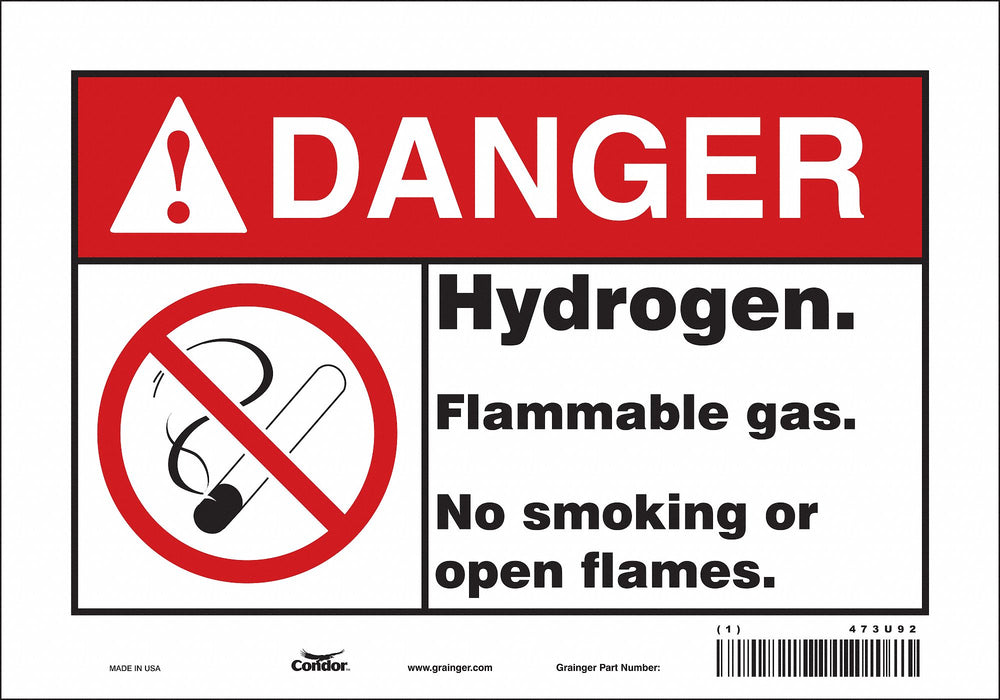 Safety Sign 7 in x 10 in Vinyl