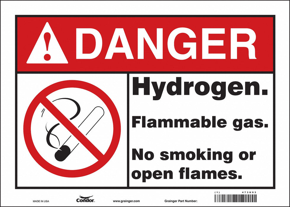 Safety Sign 10 in x 14 in Vinyl