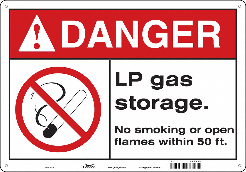 Safety Sign 14 inx20 in Aluminum