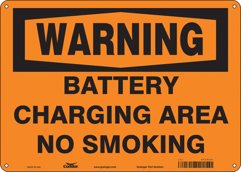 Safety Sign 10 inx14 in Aluminum