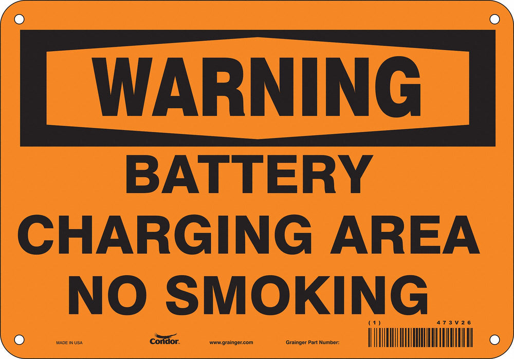 Safety Sign 7 in x 10 in Polyethylene