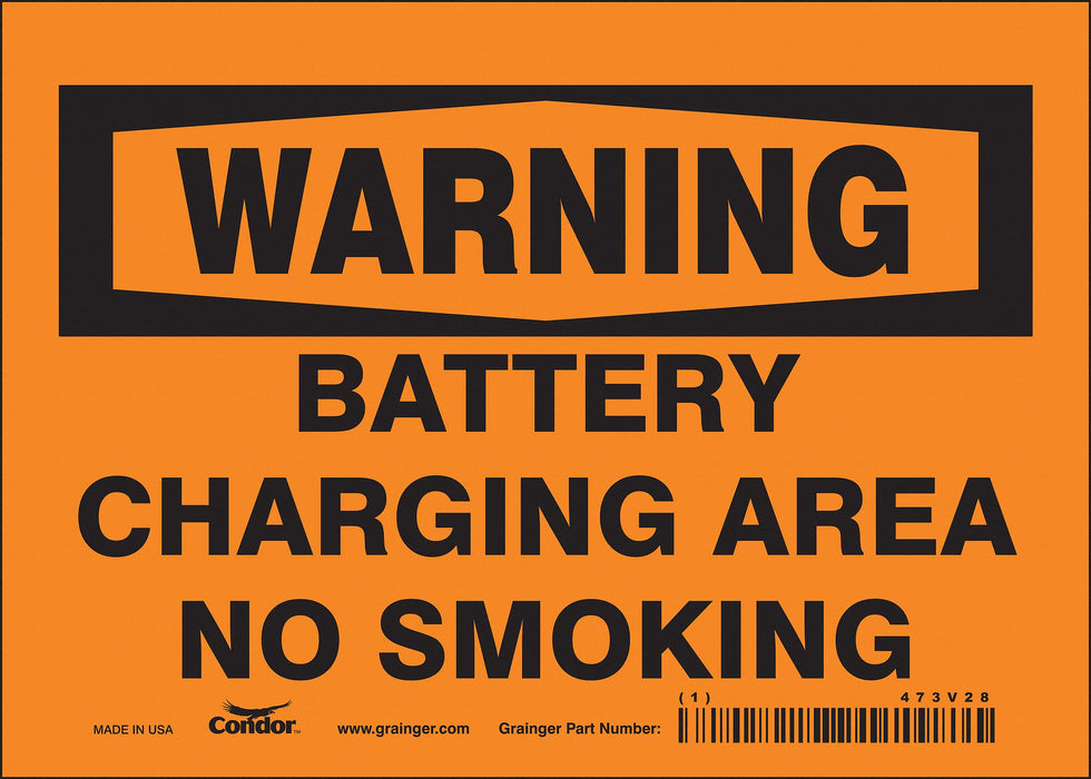 Safety Sign 5 inx7 in Vinyl