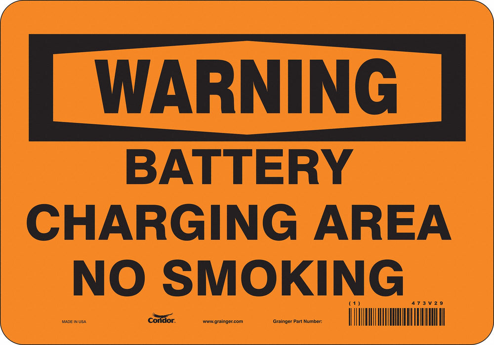 Safety Sign 7 inx10 in Vinyl