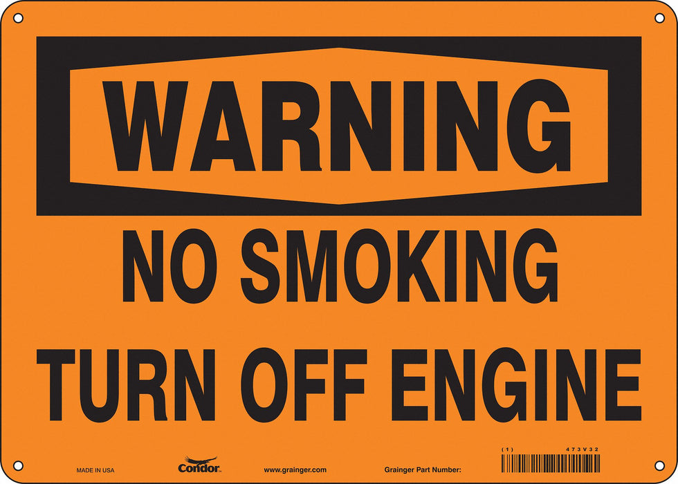 Safety Sign 10 inx14 in Aluminum
