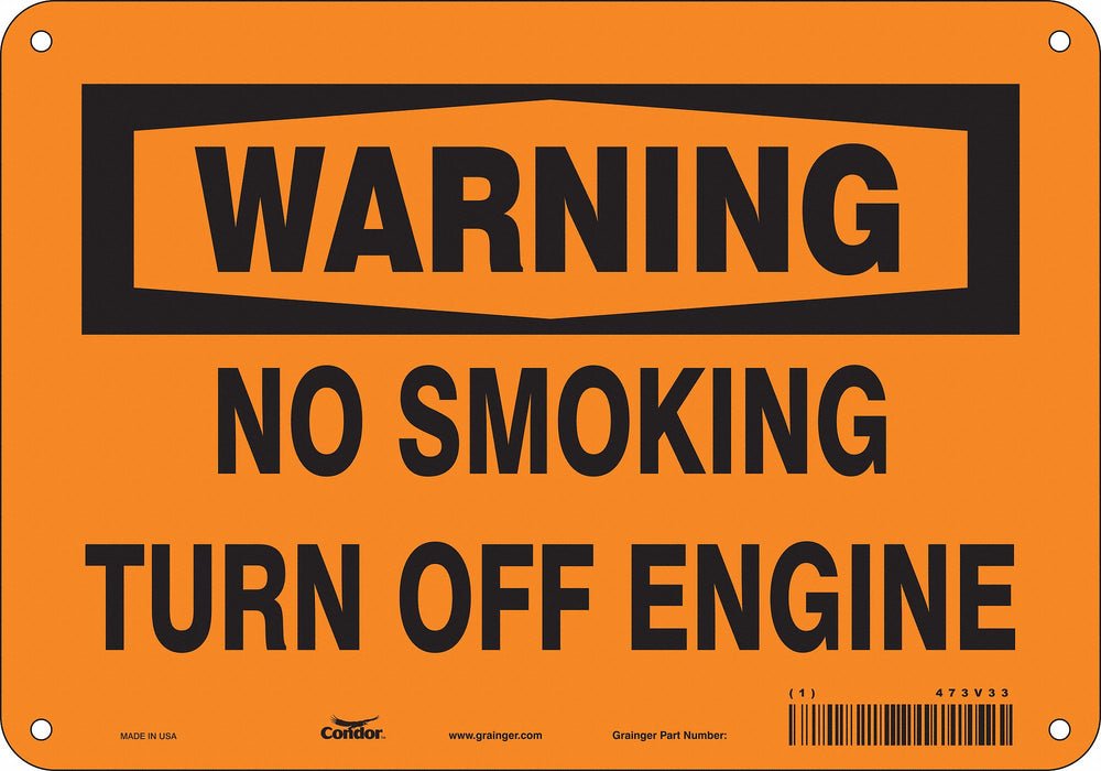 Safety Sign 7 inx10 in Polyethylene
