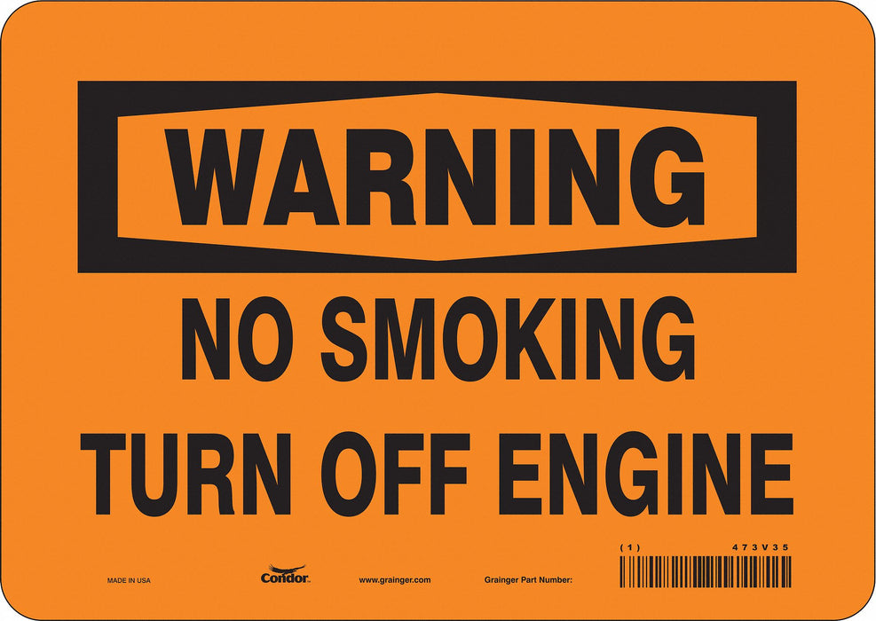 Safety Sign 7 in x 10 in Vinyl