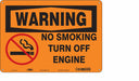 Safety Sign 10 in x 14 in Polyethylene