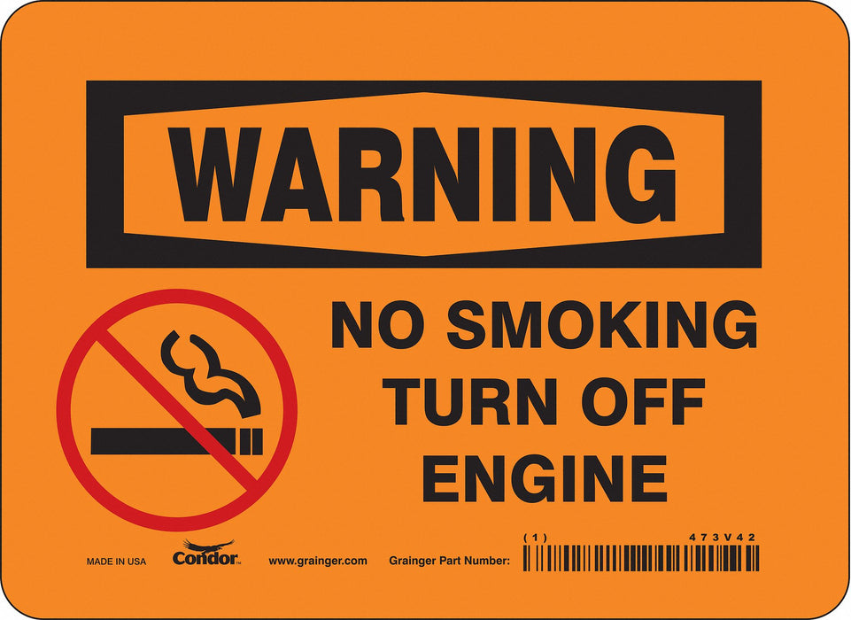 Safety Sign 5 in x 7 in Vinyl