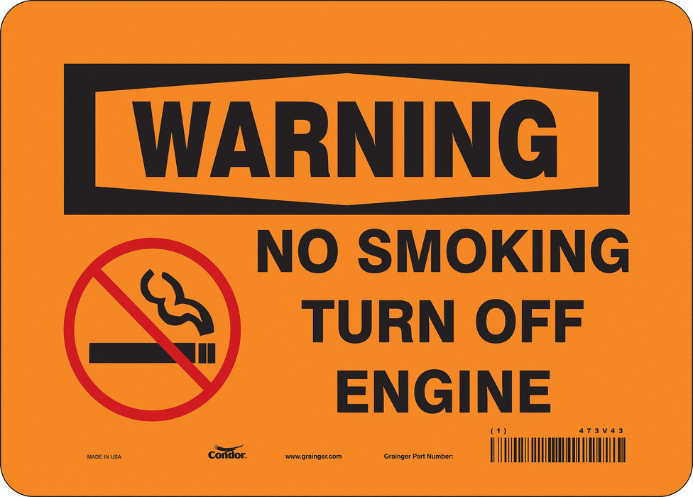 Safety Sign 7 inx10 in Vinyl