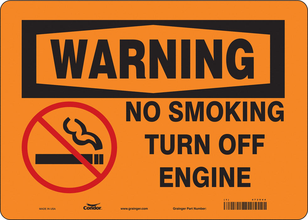 Safety Sign 10 in x 14 in Vinyl