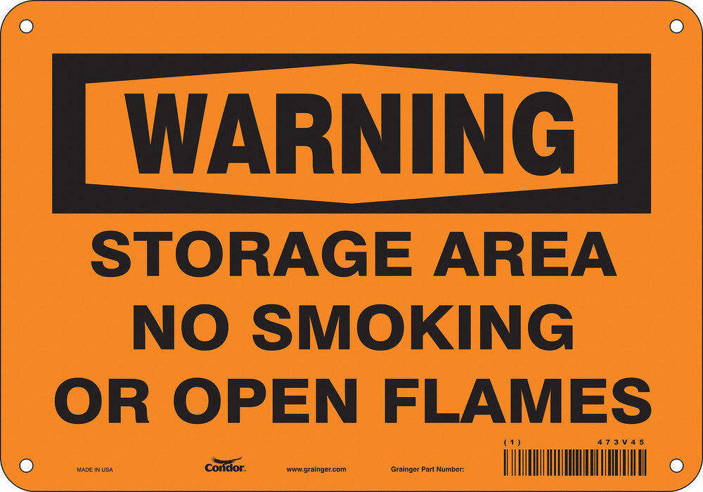 No Smoking Sign 7 in x 10 in Aluminum