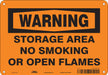 No Smoking Sign 7 in x 10 in Aluminum