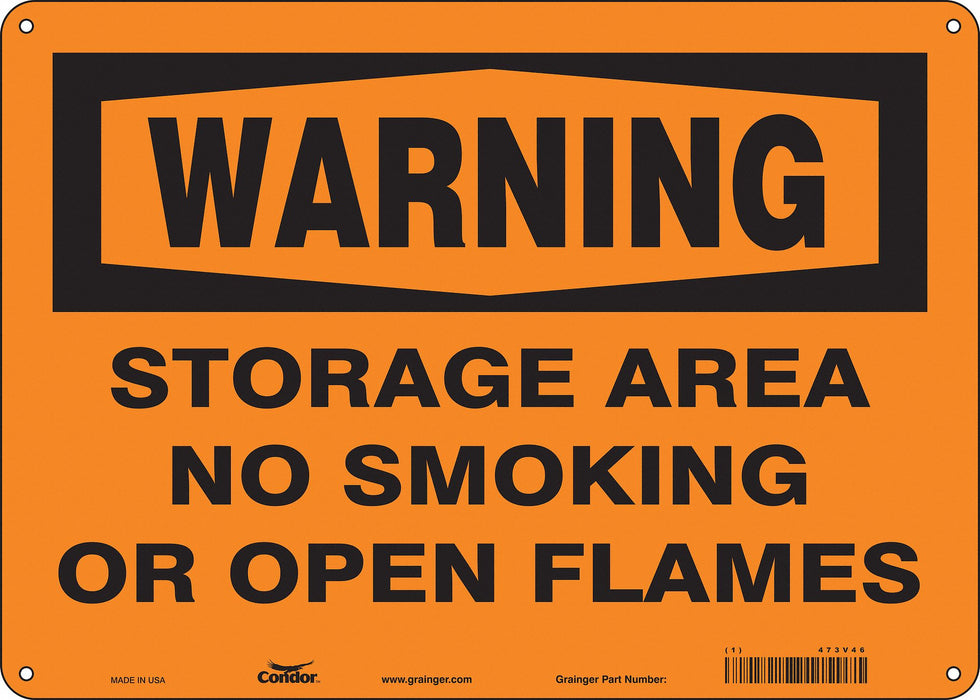 Safety Sign 10 inx14 in Aluminum