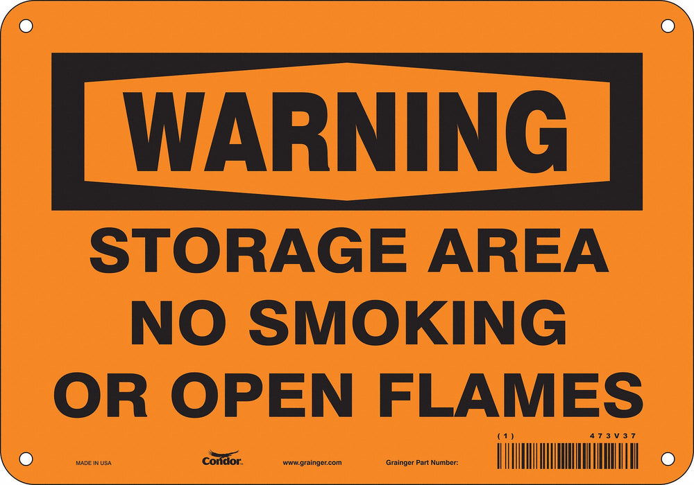 Safety Sign 7 in x 10 in Polyethylene