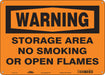 Safety Sign 10 in x 14 in Polyethylene