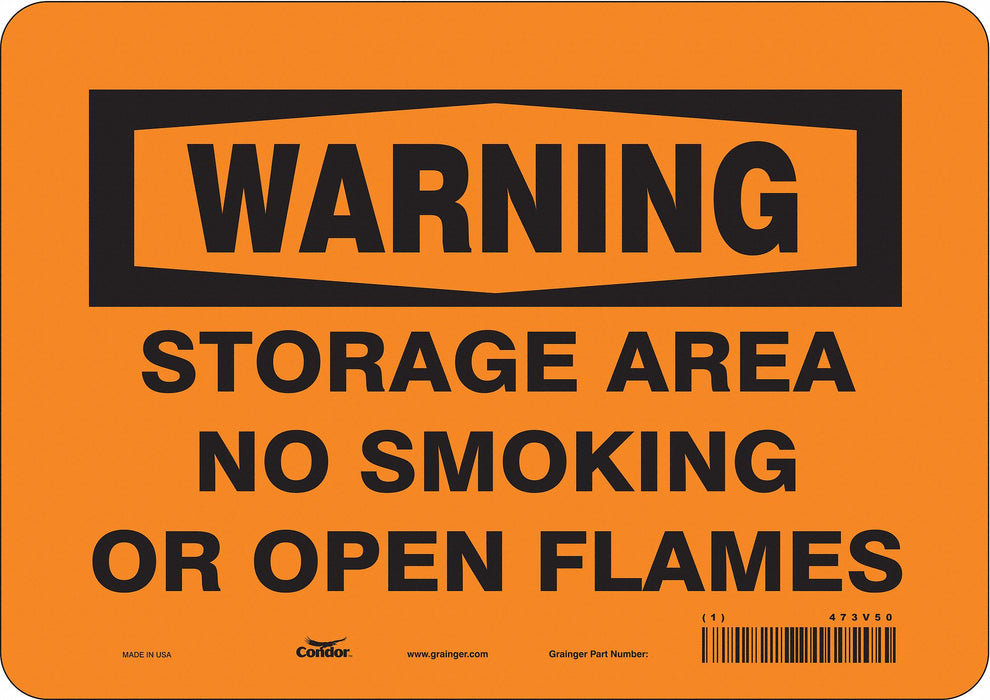 Safety Sign 7 in x 10 in Vinyl