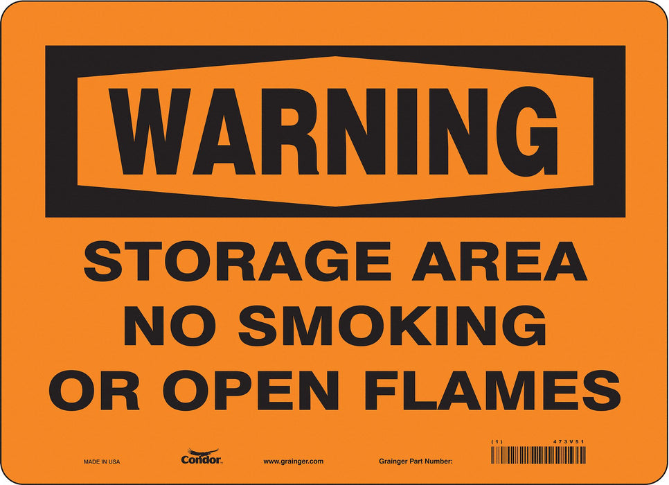 Safety Sign 10 inx14 in Vinyl