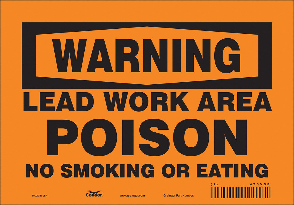 Safety Sign 7 inx10 in Vinyl