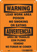 Safety Sign 10 in x 7 in Polyethylene