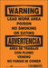 Safety Sign 10 in x 7 in Vinyl