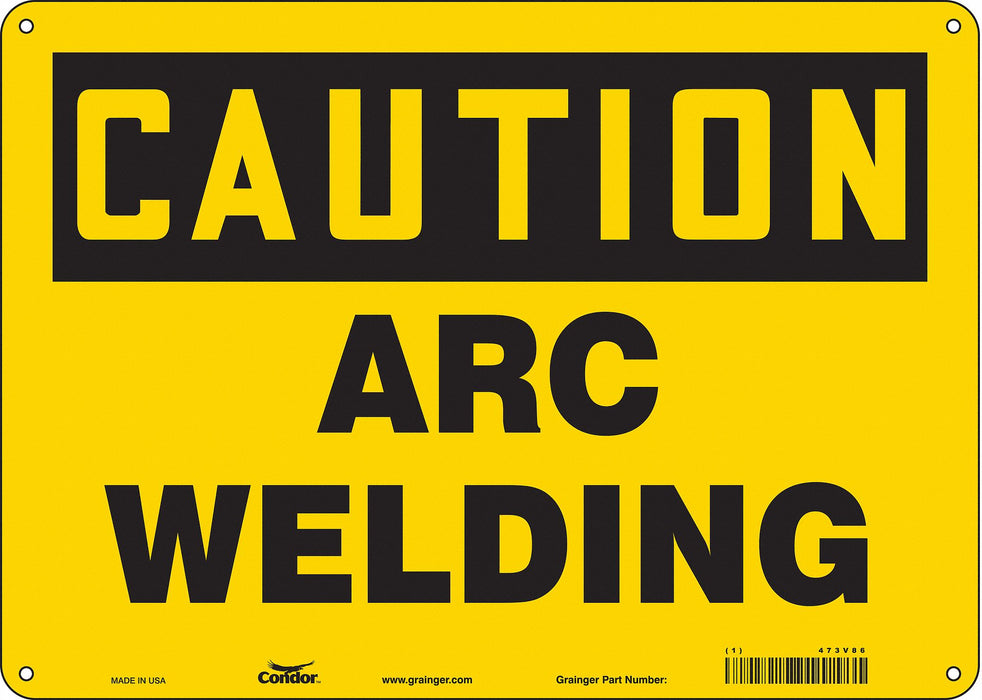 Safety Sign 10 in x 14 in Aluminum
