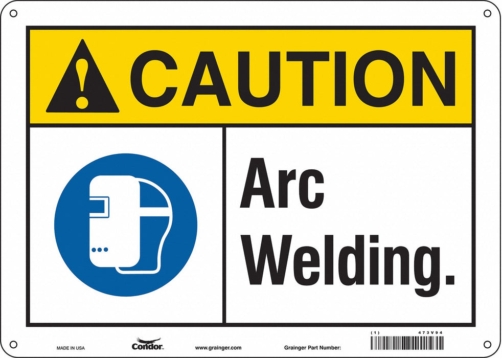 Safety Sign 10 inx14 in Polyethylene