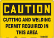 Safety Sign 10 in x 14 in Aluminum