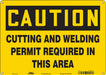 Safety Sign 10 in x 14 in Polyethylene